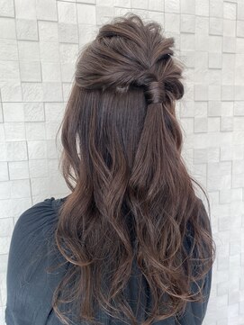 透明感カラー×ざっくりアレンジ