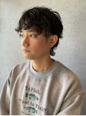 【 メンズウルフヘア × くせ毛風ラフパーマ 】浅野美紀