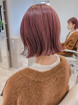 グローブス オモハラ(THE GLOBES OMOHARA)&nbsp;外ハネボブ×コーラルピンクベージュ