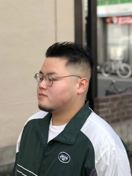 ルドローブラントオオサカ(LUDLOW BLUNT Osaka) 【LUDLOW BLUNT】スキンフェードカット オールバック ボウズ