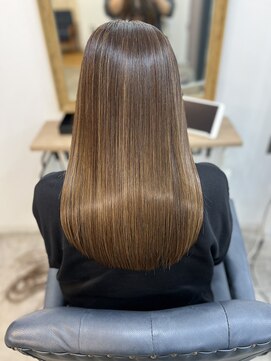 ミント 鳳(Mint.) 20代 30代 40代 似合わせカット美髪ロングミルクティーアッシュ