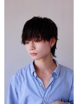 メンズカット バイ ソイクフ(メンズカット by SOY-KUFU) MEN’SHAIRクロスバングマッシュウルフ