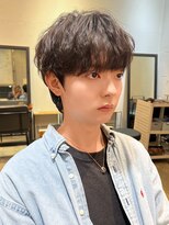 【石山】シャドウパーマ風スタイルパーマなし