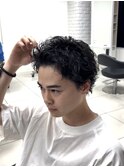 スパイキーショートザクザクショートアップバングツーブロック