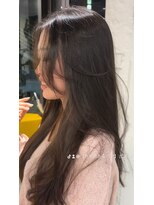かきあげ前髪 レイヤーカット 表参道