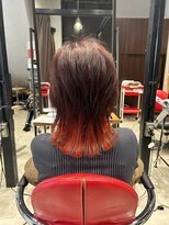 ポリッシュヘアーメイク 金町店(POLISH hair make)&nbsp;ウルフ×オレンジカラー
