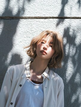 らふる 外ハネ ニュアンスウェーブボブ