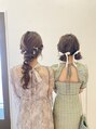 アグ ヘアー ベルス 大谷店(Agu hair BELLUS)&nbsp;編みおろし&ツインアレンジ♪