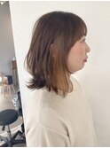 ☆くびレイヤーボブルフネビージュ小顔ワンレンこなれミディ船橋