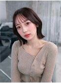 メルティカラー似合わせカットフェミニンロング韓国レイヤー