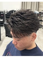 イーラ(era) フェザーショートパーマ/メンズ/刈り上げ/眉毛/ツイスト