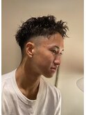 チリつかせないツイストパーマ
