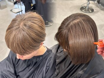 アース 二俣川店(HAIR&MAKE EARTH)の写真/年齢による髪の悩みを解決。「白髪ぼかし」と「髪質改善」で品よくキレイで憧れる大人髪を提案いたします。