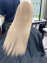 ペレ 渋谷(PELE)&nbsp;くびれヘア/アプリコットオレンジ/夏のヘアアレンジ/渋谷