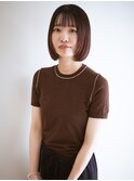 顔まわりレイヤーボブ