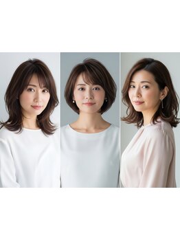 ダメージを最小限に◎世界認証オーガニック使用で髪や頭皮に優しく綺麗な発色で大人女性も納得の仕上がり♪