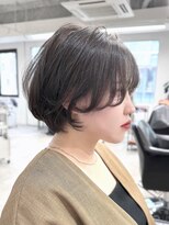 クレム 博多駅店(ChLem)&nbsp;グレージュ　ショートボブ　福岡ショート