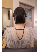 メク(meku)&nbsp;ボブアレンジ＊ボブの参列アレンジ