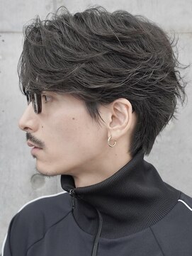 レタッチバイフィフス(RETOUCH by fifth) 原宿毛流れセンターパートニュアンスパーマフェザーパーマ40代◆