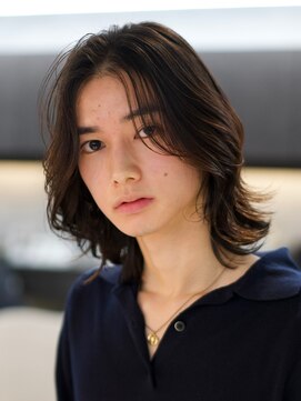 アンサー 渋谷(ANSWER) メンズミディアム メンズボブ シースルーボブ