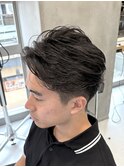 調布メンズパーマフェザーパーマシャドウパーマセンターパート