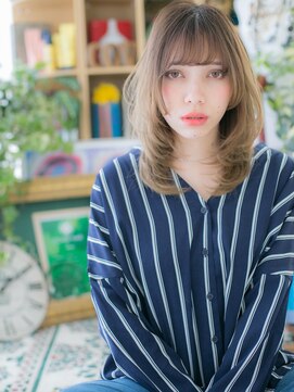 カバーヘア イヴ 戸頭店(COVER HAIR EVE) 外国人風インナーハイライトミディアムレイヤーc720代30代40代