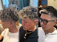 MEN'S京都メンズ眉毛/ニュアンスパーマ/フェザーパーマ/フェード