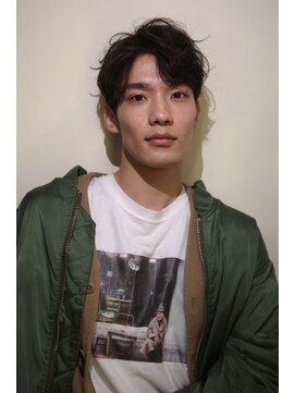 ブークル(boucle) サイドパート メンズパーマ センターパートパーマ