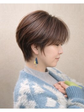 ヘアスタジオヘーフリヒ(HAIR STUDIO HoFLICH) くびれショート/ハンサムショート/大人美人ショート