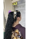 成人式＃ヘアセット＃ツヤ感