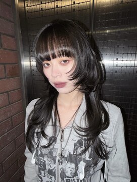 ノラ ヘアーサロン(NORA HAIR SALON) 顔まわりで差がつくロングレイヤー×ダークカラー
