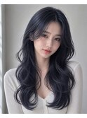 韓国風レイヤー/ダークブルーカラー