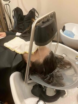 オニオンヘアー(onion hair)の写真/頭浸浴でリフレッシュ。炭酸の溶けたお湯をかけ流す贅沢な時間♪