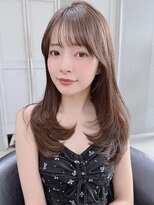 ロンド メリー 大宮(Lond merry)&nbsp;オリーブベージュ/レイヤーカット/顔周りレイヤー/シースルー