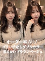 エルバイラビス 大宮(elu by lovis)&nbsp;《鈴木茉奈》ブラウンベージュ/ダブルカラー/大宮