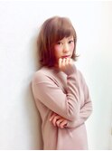 モカブラウンでツヤカラー♪ふんわり外ハネ愛されスタイル