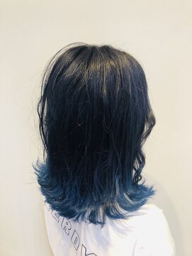 グランドール(Grandoll) ネイビー×ブルーグラデーション