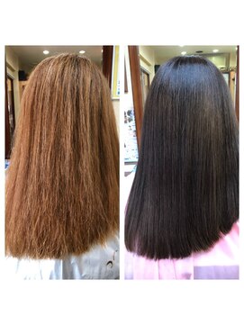 美容室 ラ ポチム 美髪ストレート