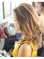 スプーン(SPOON)&nbsp;伸びた髪にハイライトを