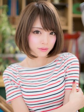 カバーヘア ブリス 戸田公園西口店(COVER HAIR bliss) 大人可愛い★斜めバングの前下がりボブc3戸田公園20代30代40代!