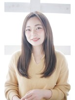 ゴッドハンド 横浜店&nbsp;センターパートのナチュラルストレート