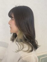 ヘアーサロン リアン 熊谷2号店(hair salon Rien) ほんのりライムグリーンイヤリング☆