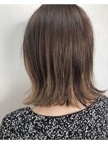 モルニ(MORNI)&nbsp;マロンブラウン_マロンベージュ Aラインボブ かきあげ