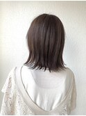 外はねボブ×ベージュ