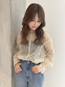 ヨーク(YOKE) YOKE 大人かわいい顔まわりレイヤー小顔前髪アッシュベージュ