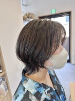 トウキ(touki)&nbsp;ショートウルフ×オリーブアッシュ【川越/鶴ヶ島/touki】