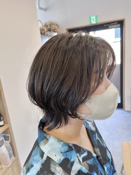 トウキ(touki) ショートウルフ×オリーブアッシュ【川越/鶴ヶ島/touki】