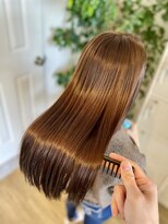 グリーンルームセカンド 結城店(GREEN ROOM. 2nd)&nbsp;シフォンベージュ/髪質改善/縮毛矯正/アイスラテ/30代/40代