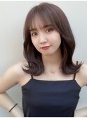 韓国風ゆる巻きミディアム