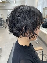 ユノ(juno) 【中目黒】おしゃれかわいい黒髪ショートボブのくるくるパーマ☆